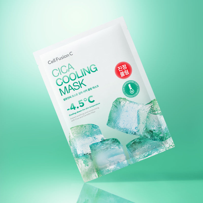 CELL FUSION C „CICA COOLING MASK” VĖSINANTI IR RAMINANTI VEIDO KAUKĖ – Meilė odai