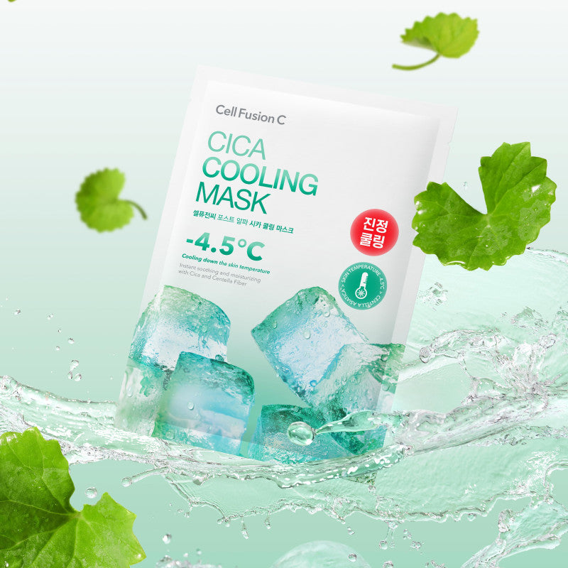 CELL FUSION C „CICA COOLING MASK” VĖSINANTI IR RAMINANTI VEIDO KAUKĖ – Meilė odai