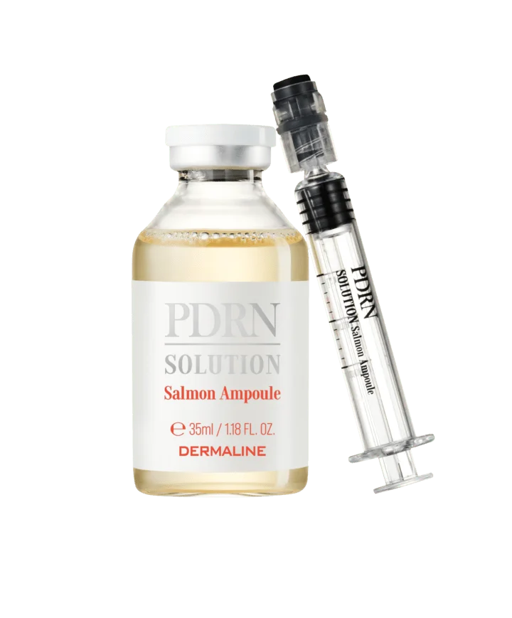 Dermaline „PDRN Solution Salmon Ampoule” dvigubo poveikio regeneruojanti ir stangrinanti ampulė su PDRN, 30 g