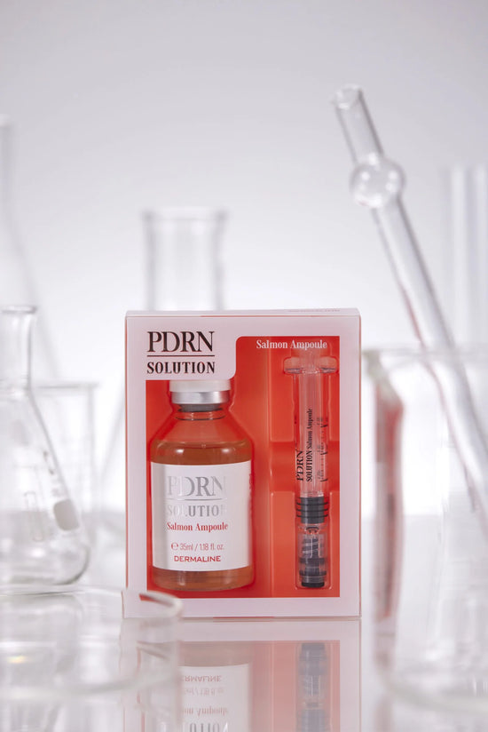 Dermaline „PDRN Solution Salmon Ampoule” dvigubo poveikio regeneruojanti ir stangrinanti ampulė su PDRN, 30 g