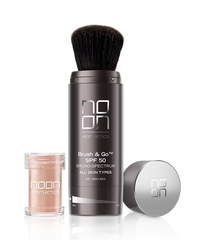 NOON Brush&Go Mineral Sun Protection Powder SPF50 visų tipų odai, 2 x 5 g (Tone 01)