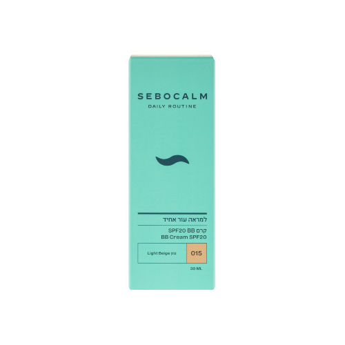 SEBOCALM PRIEŠRAUKŠLINIS MASKUOJANTIS BB KREMAS LIGHT BEIGE 015