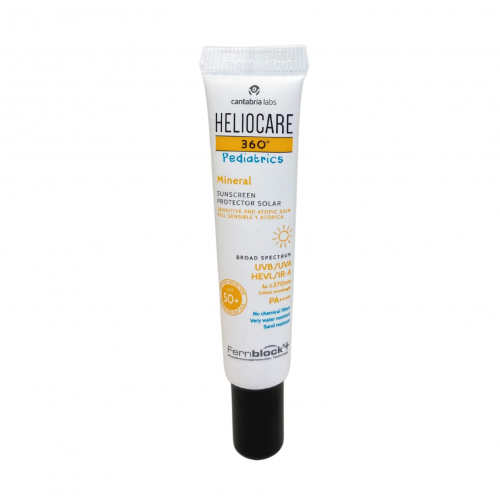 HELIOCARE 360 APSAUGA NUO SAULĖS SU MINERALINIAIS FILTRAIS VAIKAMS IR KŪDIKIAMS SPF50+, 5ML – Meilė odai