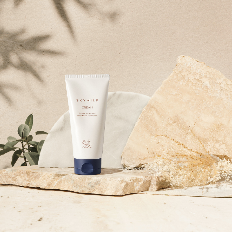 SKYMILK „PANTHENOL CREAM" VEIDO KREMAS, 120ML – Meilė odai