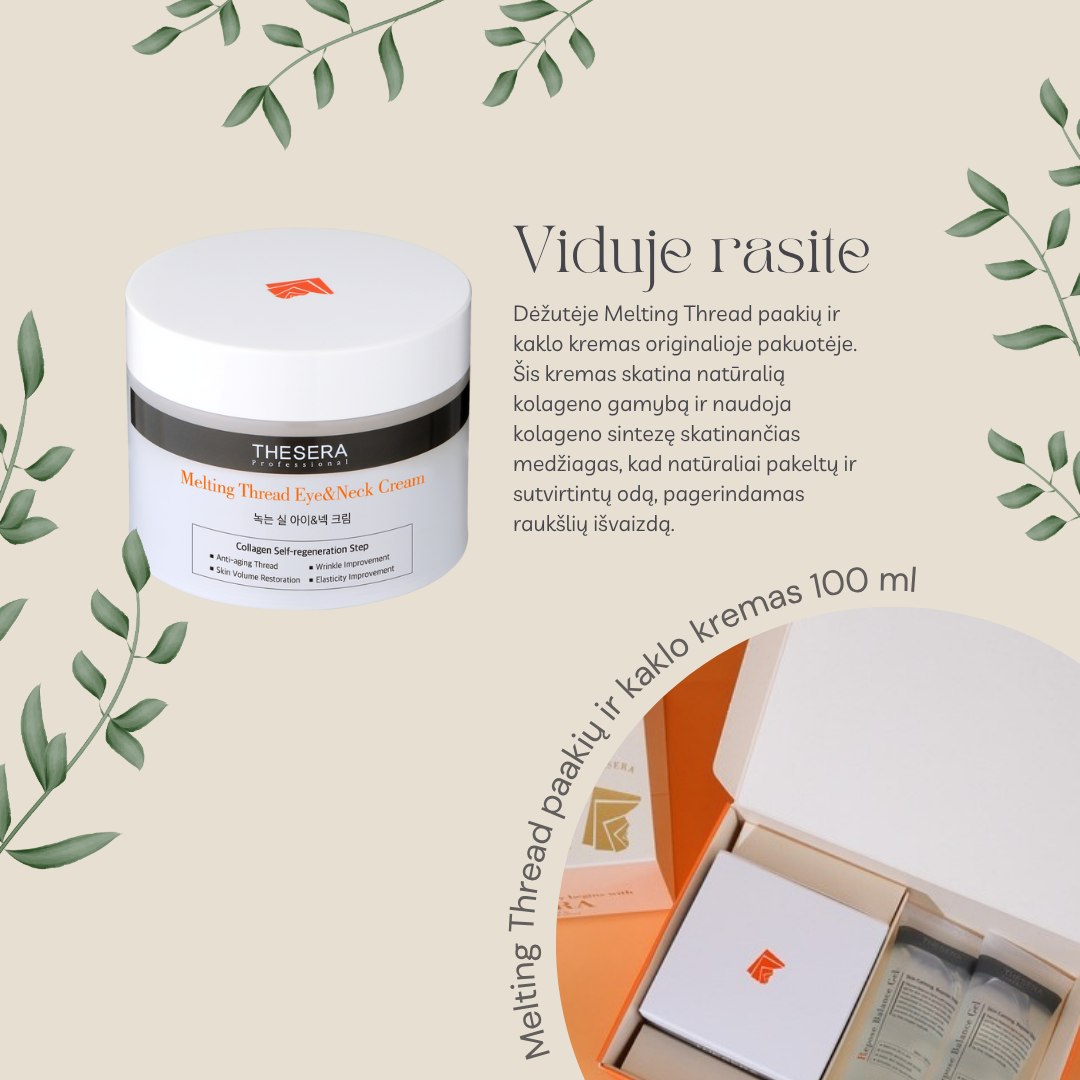 THESERA RINKINYS (MELTING THREAD PAAKIŲ IR KAKLO KREMAS, 100 ML + REPOSE BALANCE GELIS 2X50 ML)
