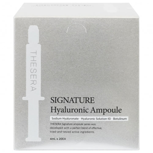 EGZOSOMOS | THESERA SIGNATURE HYALURONIC ODĄ DRĖKINANTI AMPULĖ SU EGZOSOMOMIS, 20X4ML