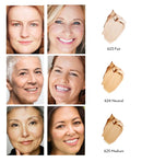 Emani HD Corrective Concealer atspalvių lentelė: 623 Fair, 624 Neutral, 625 Medium
