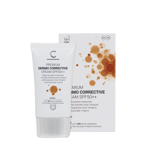 CLINICCARE DERMO CORRECTIVE CREAM SPF50++ (DARKER)