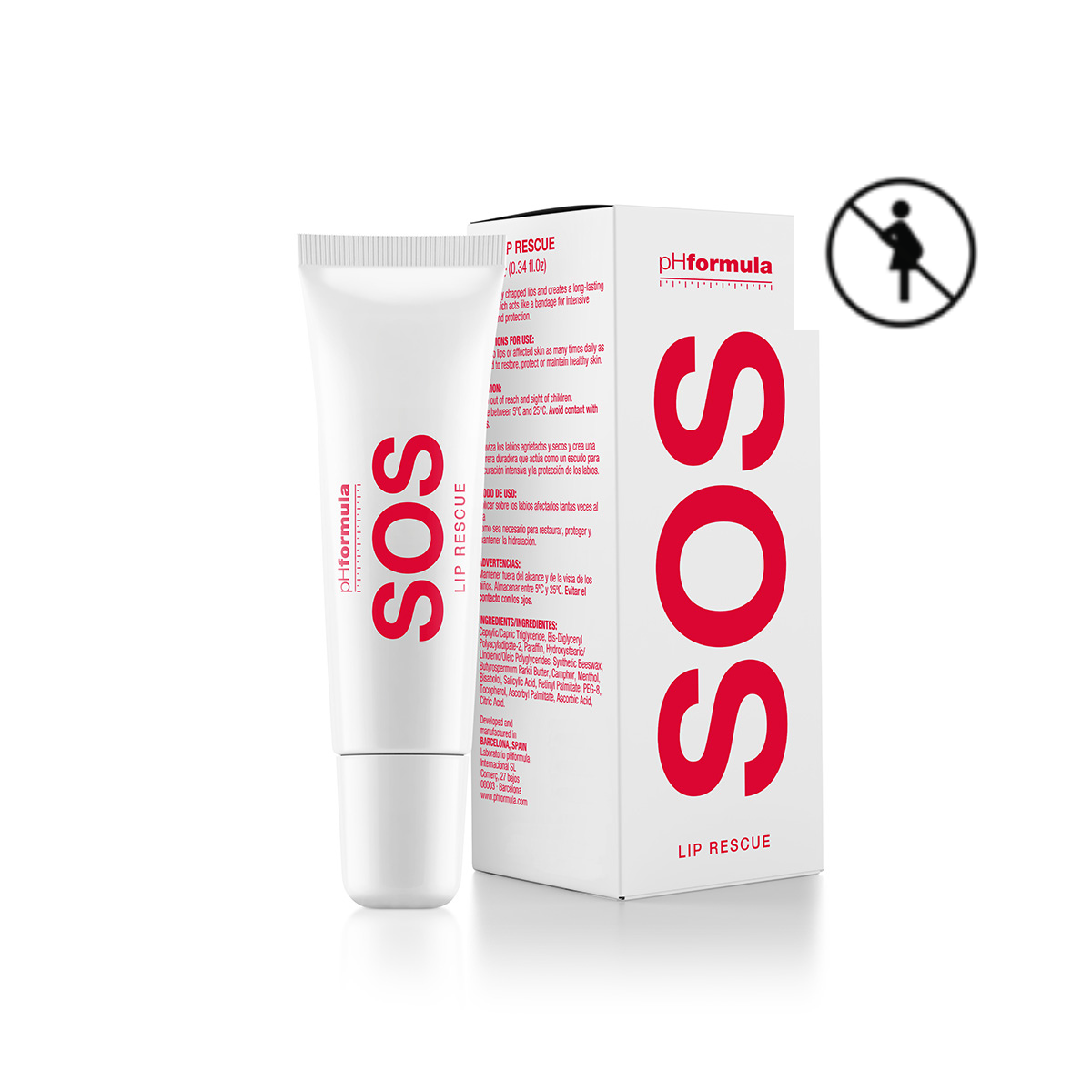 pH Formula SOS lūpų balzamas (S.O.S. Lip Rescue)