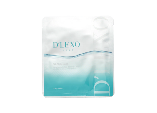 Dermaline „D’Lexo Mask“ intensyviai drėkinanti ir stangrinanti lakštinė kaukė su PDRN ir egzosomomis, 1 vnt.