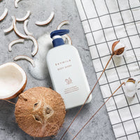 SKYMILK „PREBIOTICS & POSTBIOTICS BODY WASH” KŪNO PRAUSIKLIS – Meilė odai