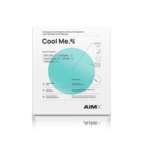 AIMX greito poveikio intensyviai regeneruojanti ir drėkianti lakštinė veido kaukė „Cool Me“