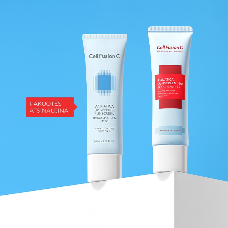 Cell Fusion C „Aquatica Sunscreen 100 SPF50+/PA++++“ apsauga nuo saulės