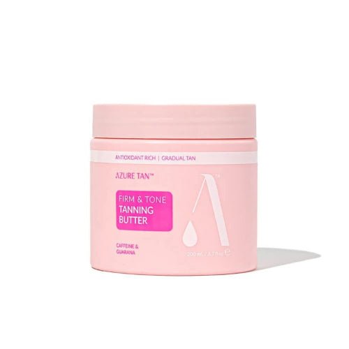 Azure Tan „Firm & Tone Tanning Butter” stangrinantis savaiminio įdegio kūno sviestas