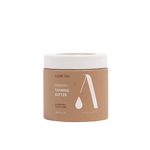 Azure Tan „Shimmering Tanning Butter” žėrėjimą suteikiantis savaiminio įdegio sviestas