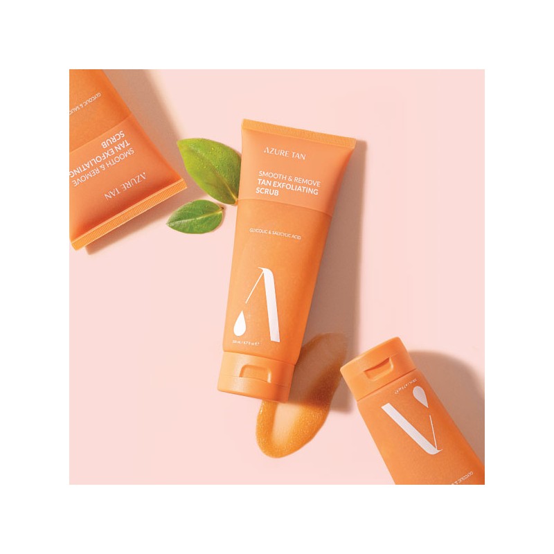 Azure Tan "Smooth and Remove Tan Exfoliating Scrub" eksfolijuojantis kūno šveitiklis