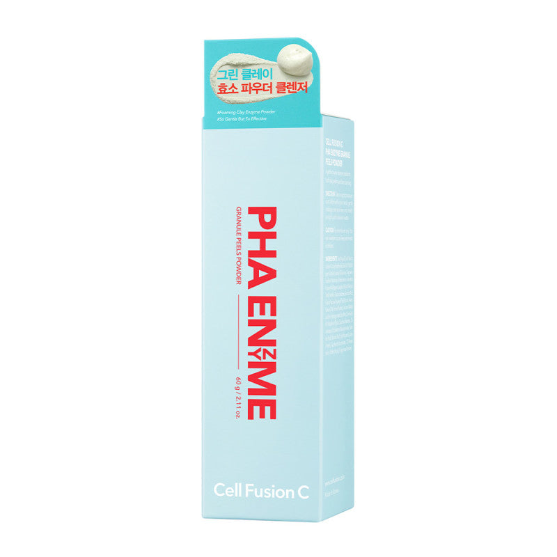 Cell Fusion C „PHA Enzyme Granules Peels Powder“ fermentinis šveitiklis su žaliojo molio milteliais