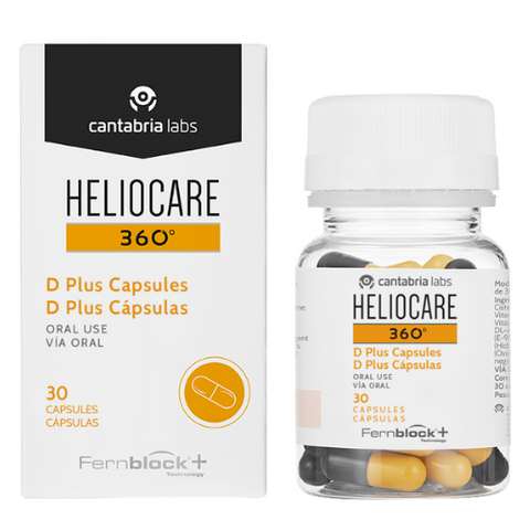 HELIOCARE 360 D PLUS MAISTO PAPILDAI, 30 KAPSULIŲ