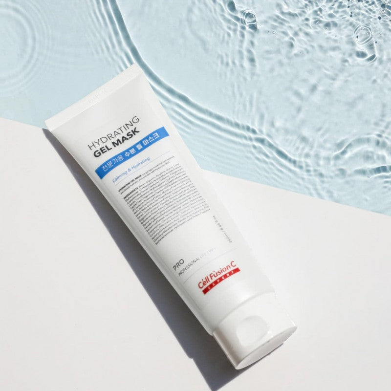 Cell Fusion C Hydrating Gel Mask kaukės tūbelė prie vandens