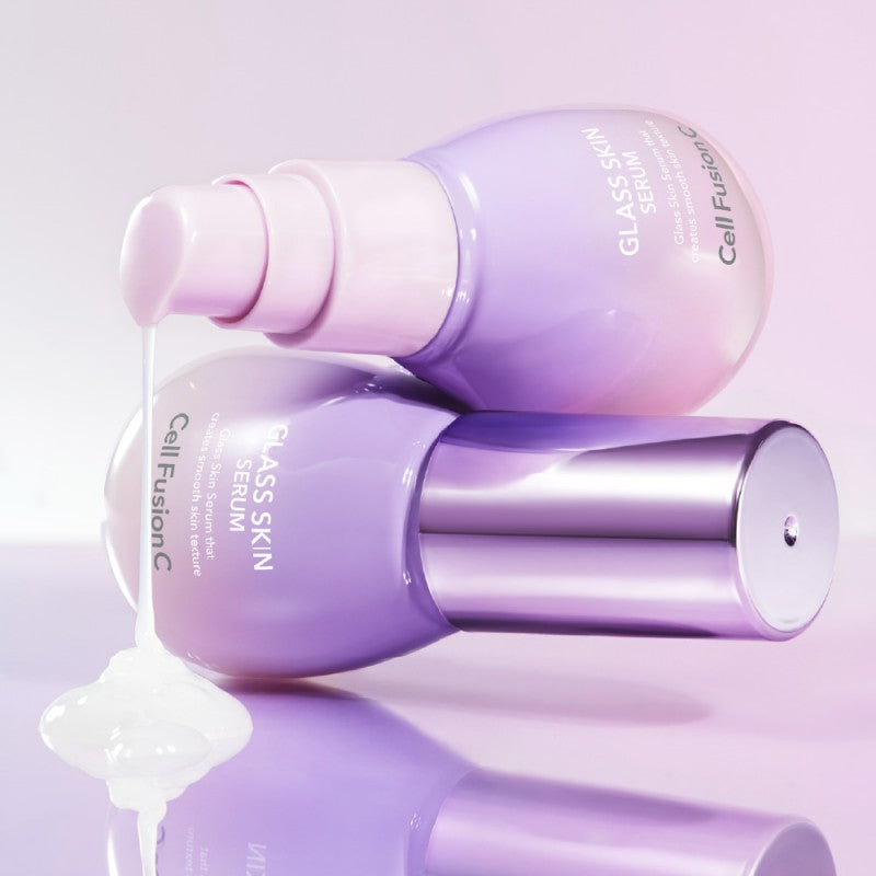 CELL FUSION C „GLASS SKIN SERUM" ODOS TEKSTŪRĄ PAGERINANTIS SERUMAS – Meilė odai