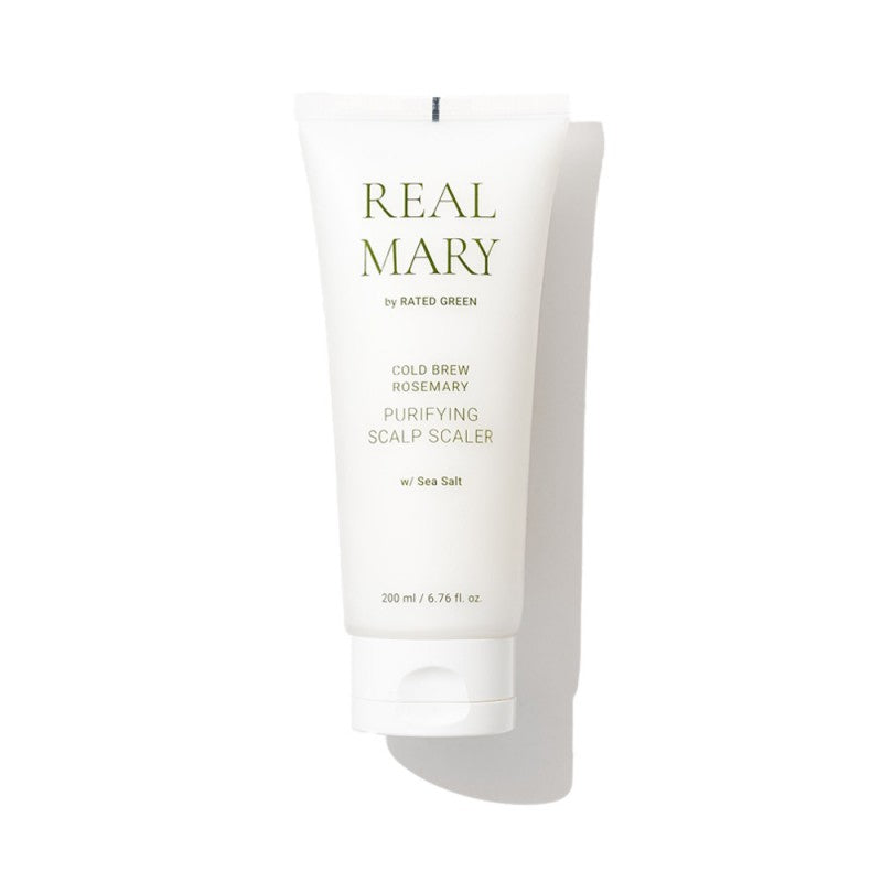 Real Mary „Cold Brew Rosemary Purifying Scalp Scaler" valomasis galvos odos šveitiklis