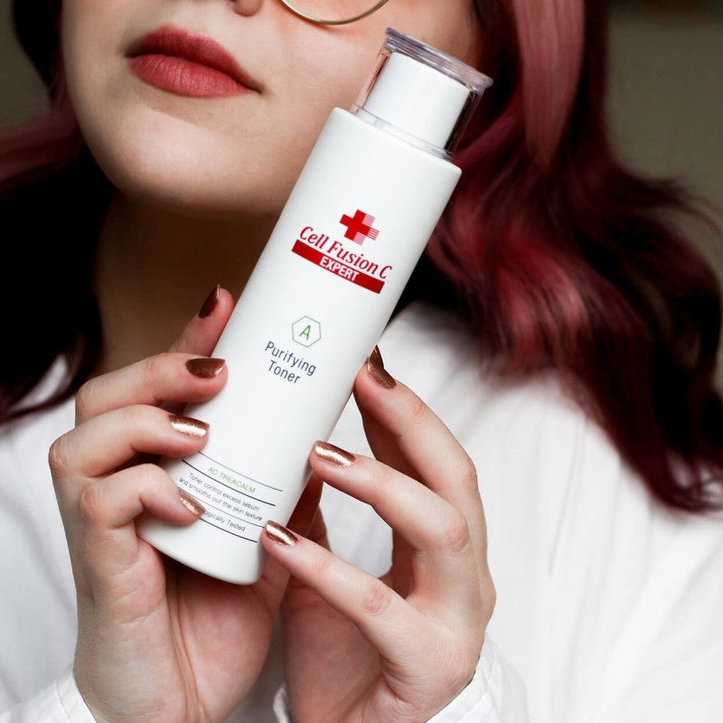 CELL FUSION C „PURIFYING TONER“ RIEBALŲ IŠSISKYRIMĄ REGULIUOJANTIS TONIKAS