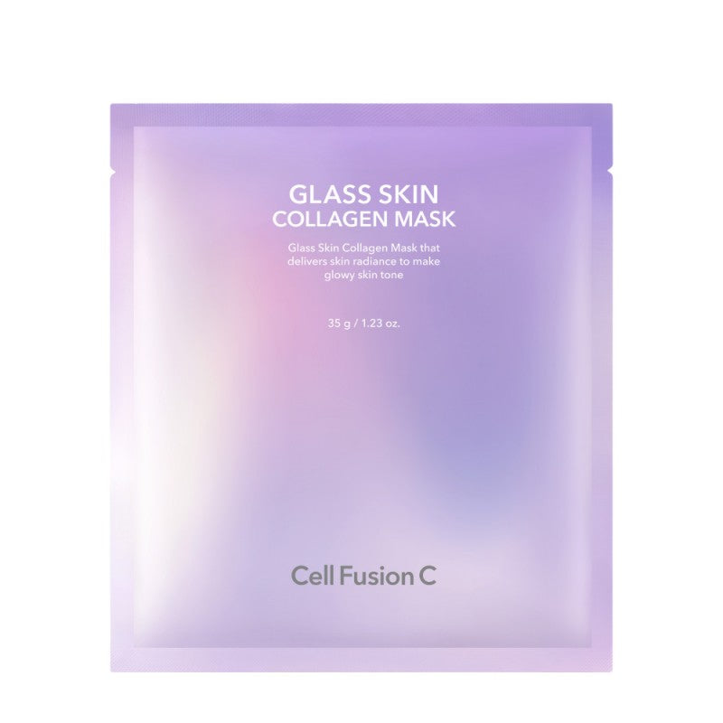 Cell Fusion C „Glass Skin Collagen Mask" skaistinanti hidrogelinė kaukė su kolagenu