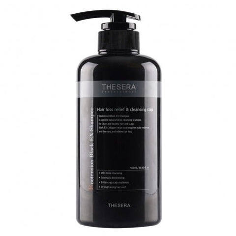 THESERA ROOTENSION BLACK EX ŠAMPŪNAS, 500 ML - Meilė odai