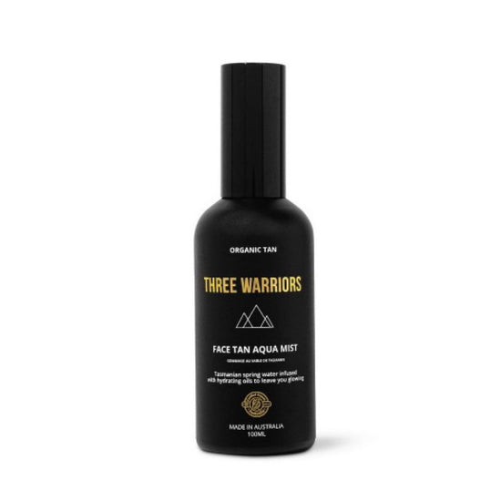 Three Warriors „Face Tan Aqua Mist” savaiminio įdegio veido tonikas