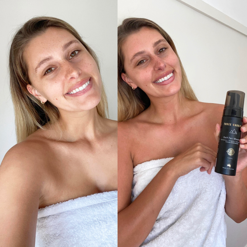 Three Warriors „Self-Tan Mousse” savaiminio įdegio putos