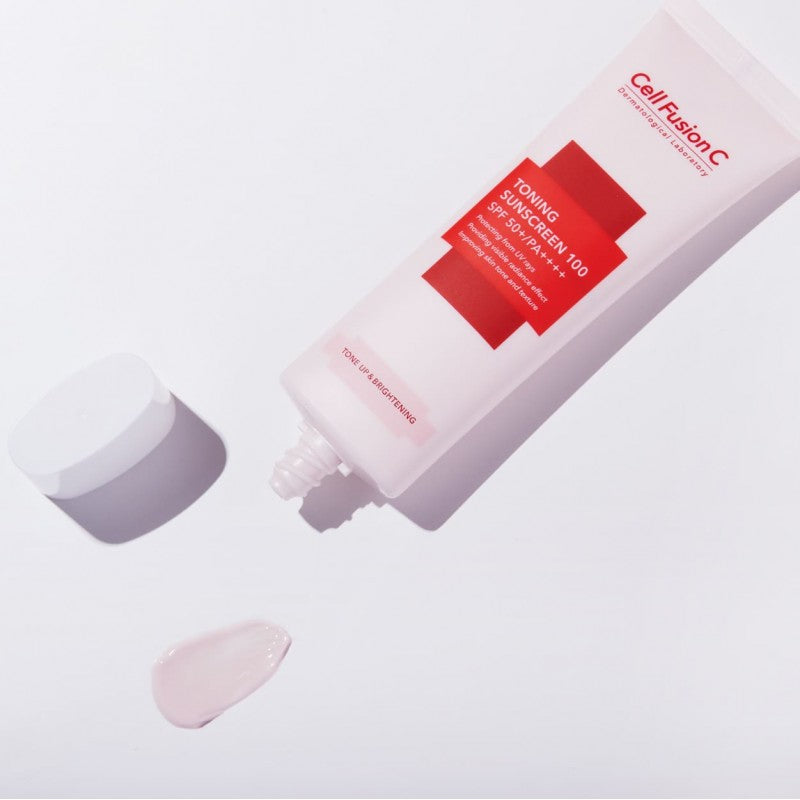 CELL FUSION C „Toning Sunscreen SPF50+/PA++++“ skaistinanti apsauga nuo saulės