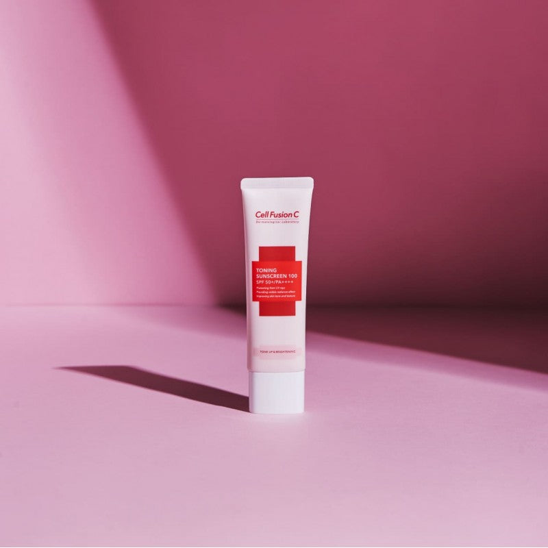 CELL FUSION C „Toning Sunscreen SPF50+/PA++++“ skaistinanti apsauga nuo saulės