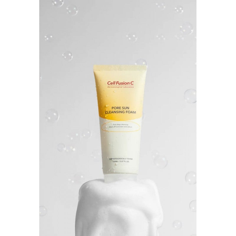 Cell Fusion C „Pore Sun Cleansing Foam“ veido prausiklis