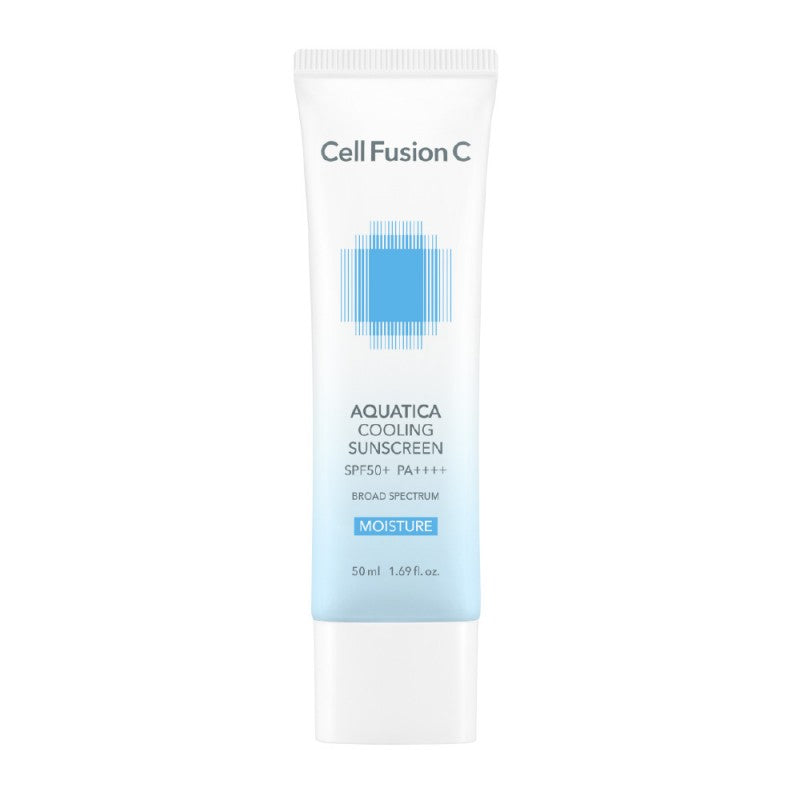 Cell Fusion C „Aquatica Cooling Sunscreen SPF50+ PA++++" vėsinantis ir drėkinantis kremas nuo saulės