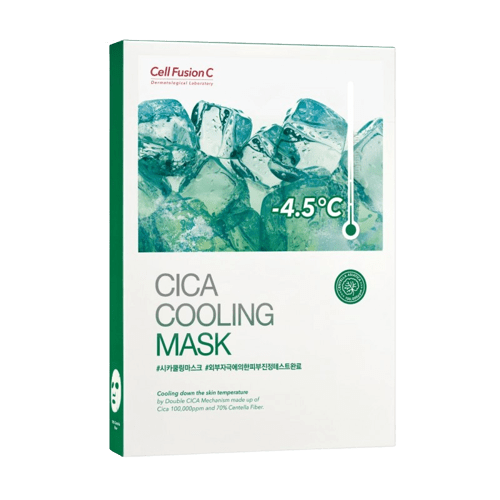 Cell Fusion C „Cica Cooling Mask” vėsinanti ir raminanti veido kaukė - Meilė odai