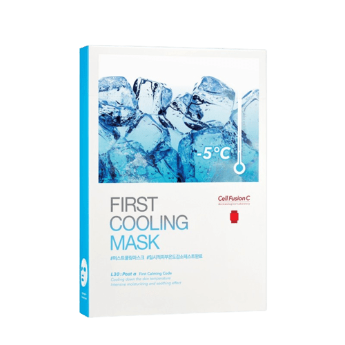 Cell Fusion C Vėsinanti ir drėkinanti lakštinė veido kaukė „First Cooling Mask“ - Meilė odai