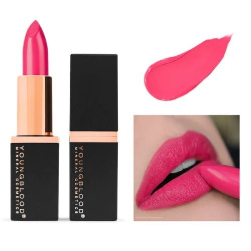 YOUNGBLOOD kreminiai mineraliniai lūpų dažai „Mineral Creme Lipstick“ Dragon Fruit - Meilė odai