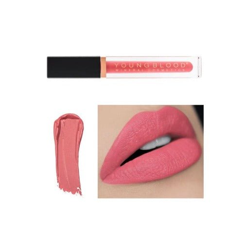 YOUNGBLOOD skysti matiniai lūpų dažai „Hydrating Liquid Lip Creme“ Sakura - Meilė odai